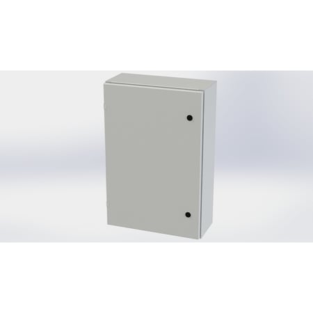 Saginaw Control & Engineering 1/4 Turn Latch Electrical Enclosures, 30 in H, 8 in D, 20 in W, NEMA 3R, 4, 12, 13, Carbon Steel SCE-30EL2008LPLG